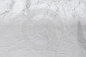 Crumpled white paper background