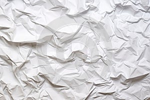 crumpled white paper, close up