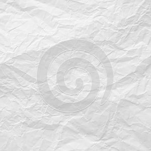 Crumpled white paper texture
