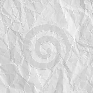 Crumpled white paper texture