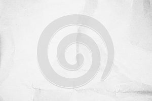 Crumpled white paper texture background for various purposes