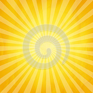 Crumpled Yellow Sunburst Background