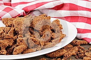 Crunched up Milk Chocolate Chip Cookies make a delicious snack photo