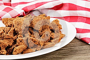 Crunched up Milk Chocolate Chip Cookies make a delicious snack photo