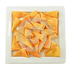 Crunchy corn snacks