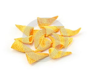 Crunchy corn snacks