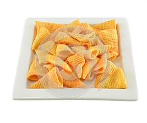 Crunchy corn snacks
