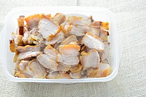 Crunchy Crispy Pork Belly, is marinated in Asian flavors, then roasted with a salt crust for crispy skin and tender meat