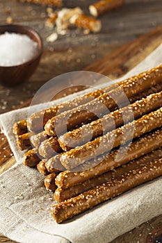 Crunchy Salty Pretzel Rods