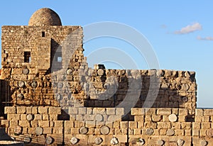 The Crusader castle in Sidon, Lebanon Detail