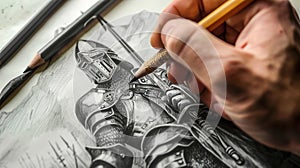 Crusader Chronicles: An Artistic Tribute to Medieval Valor photo