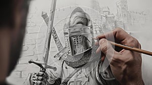 Crusader Chronicles: An Artistic Tribute to Medieval Valor photo