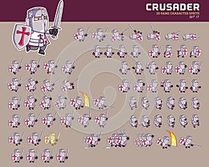 Crusader Game Character Animation Sprite
