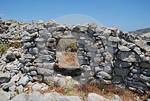 Crusader Knights castle ruins, Tilos