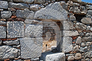 Crusader Knights castle on Tilos island