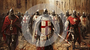 Crusaders\' Legacy: Knights Templar in Medieval Splendor