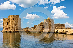 Crusaders Sea Castle Sidon Saida South Lebanon