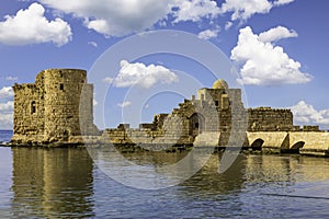 Crusaders Sea Castle Sidon Saida South Lebanon photo