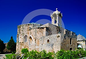 The Crusades-era Church of St. John-Mark in Byblos, Lebanon photo