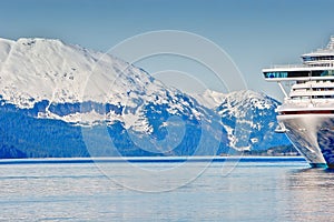 A cruse ship in Alaska
