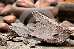 Crushed dark chocolate