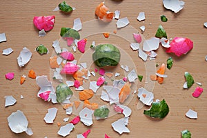 Crushed easter egg shells