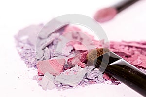 Crushed eyeshadow close up