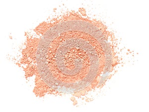Crushed face powder close up