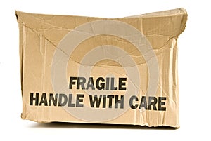 Crushed Fragile Box