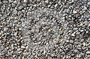 Crushed gravel texture photo