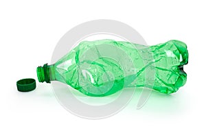 Crushed Green Water Bottle