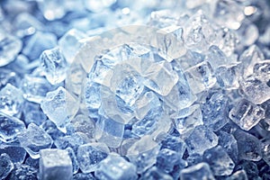 crushed ice in front of the white background