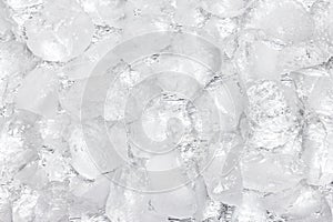 Crushed large rough ice chunks texture