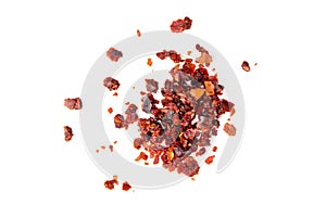 crushed red pepper flakes macro