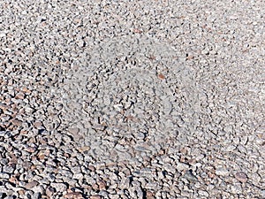Crushed rubble and pebbles a background texture