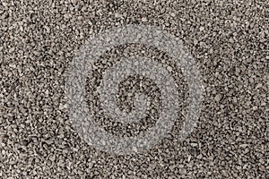 Crushed stone close up. Crushed stone construction materials.