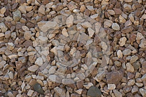 Crushed stone of different fraction