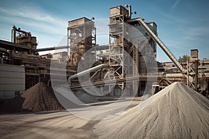 Crushed stone plant. Modern industry