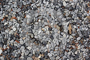 Crushed stone Rock texture background.