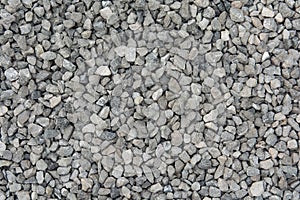 Crushed stone texture background, Coarse gravel