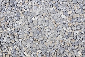 Crushed stone texture background. Crushed stone construction materials