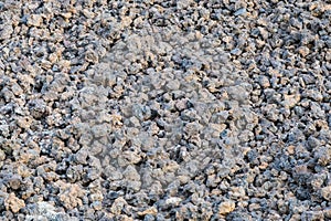 Crushed stonen isolated