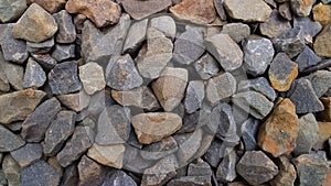 Crushed Stones , angular rocks or stones chips.