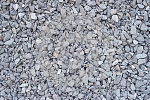 Crushed stones texture background use for construction work.
