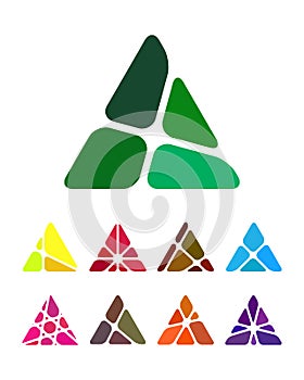 Crushing abstract triangle pattern