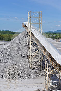 Crushing plant and limestone mine