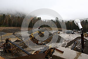 Crushing plant of rock