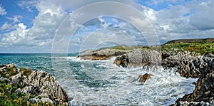 Crushing waves of the Cantabrian sea B photo