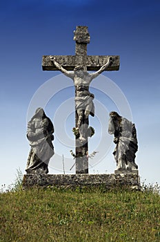The crusifiction of Jesus Christ in Zminj,Istria,Croatia