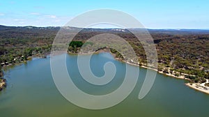 Crusoe Reservoir in Bendigo, Victoria, Australia is a popular destination for cycling, swimming, walking, jogging and fishing